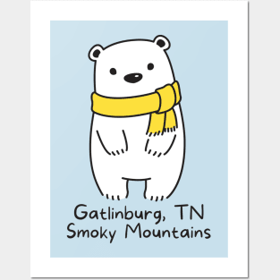 Gatlinburg, TN Smoky Mountains Bear Posters and Art